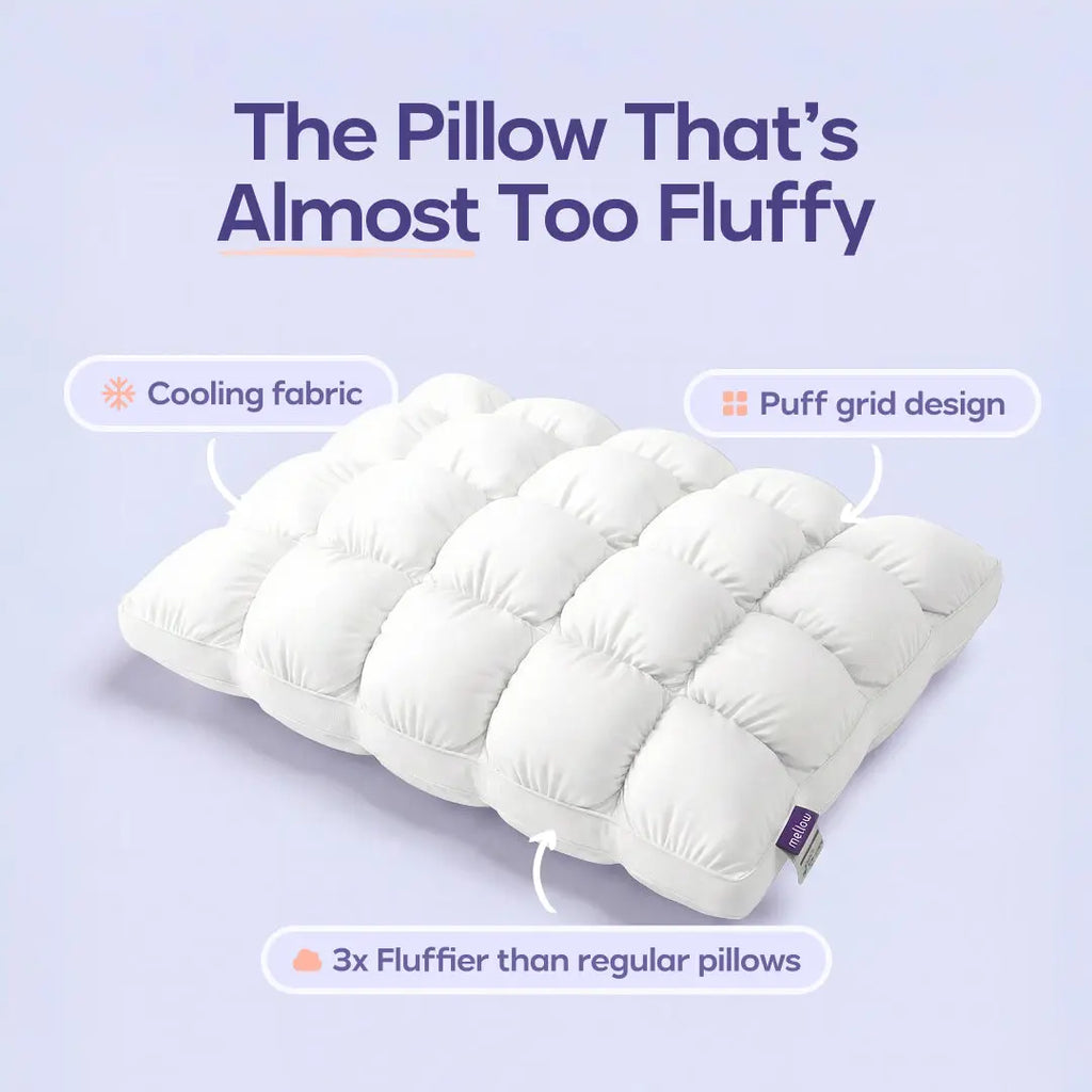 ☁️ Mellow Puff Pillow – Cloud-Like Comfort for Better Sleep